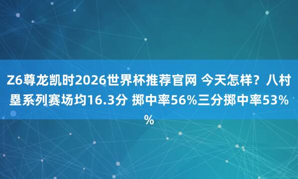 Z6尊龙凯时2026世界杯推荐官网 今天怎样？八村塁系列赛场均16.3分 掷中率56%三分掷中率53%