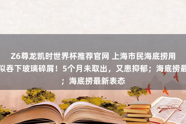 Z6尊龙凯时世界杯推荐官网 上海市民海底捞用餐，疑似吞下玻璃碎屑！5个月未取出，又患抑郁；海底捞最新表态