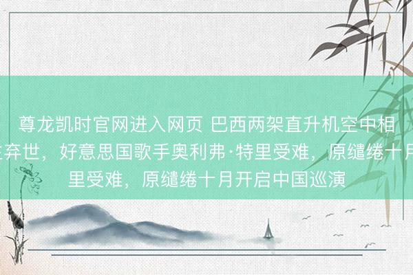 尊龙凯时官网进入网页 巴西两架直升机空中相撞致6东说念主弃世，好意思国歌手奥利弗·特里受难，原缱绻十月开启中国巡演